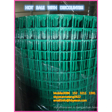 Anping завод 24-дюймовый x 25-футовый 1-дюймовый сетки с ПВХ покрытием зеленой птицеводческой сети
